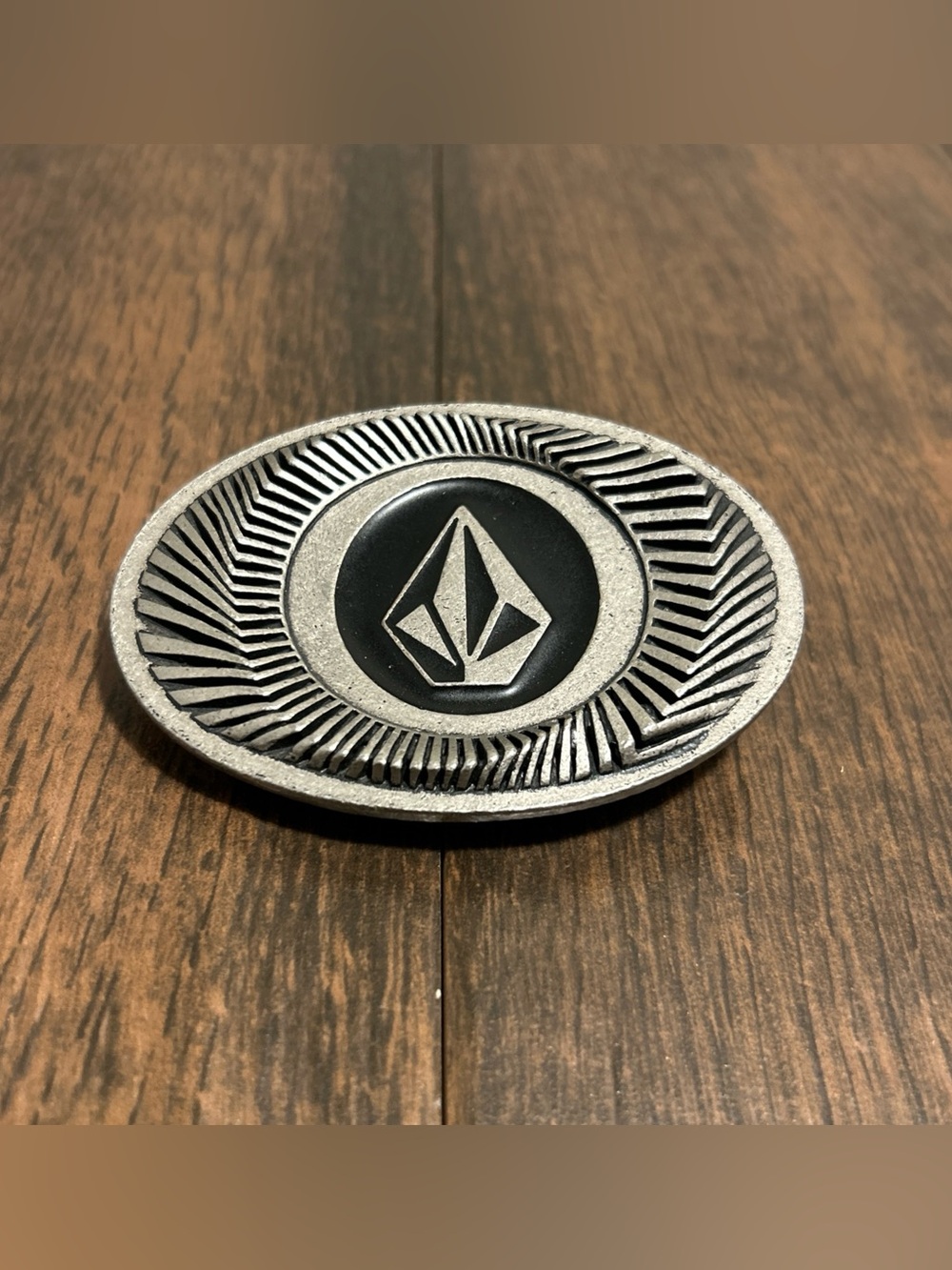 Early 2000s Y2K Volcom Stone Belt Buckle Skate Surf Snowboard Metal Logo Vintage